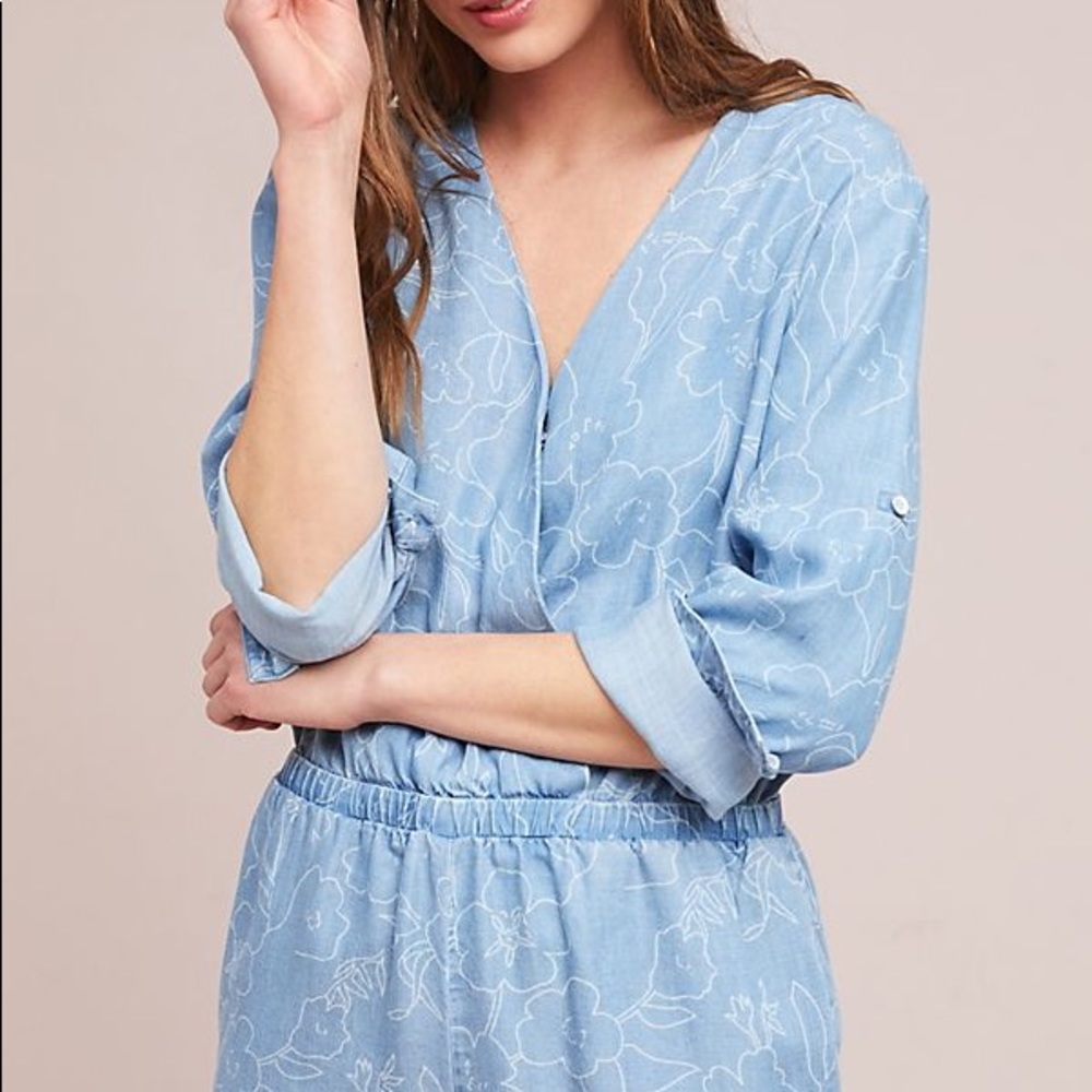 Cloth & Stone denim romper